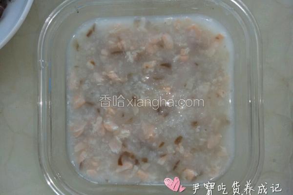 宝宝辅食三文鱼粥怎么热